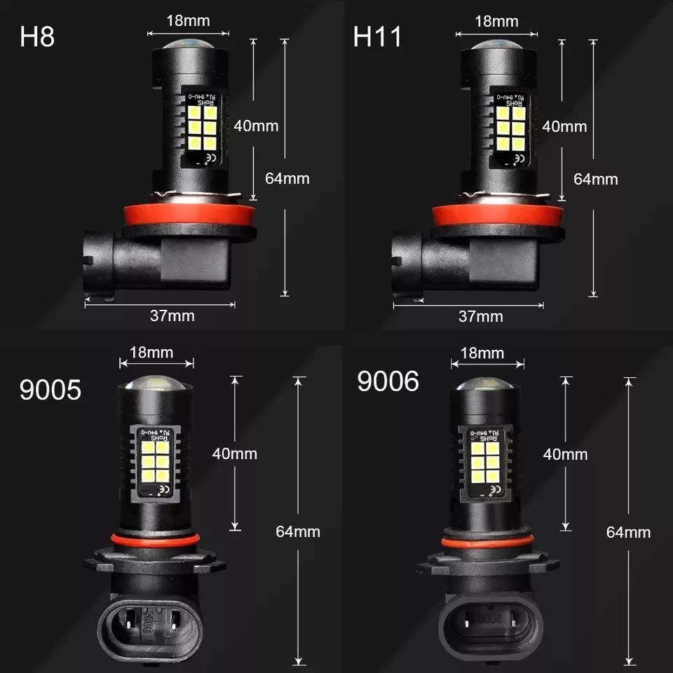 Led лампи h8 h11  ( HB4, HB3) лед