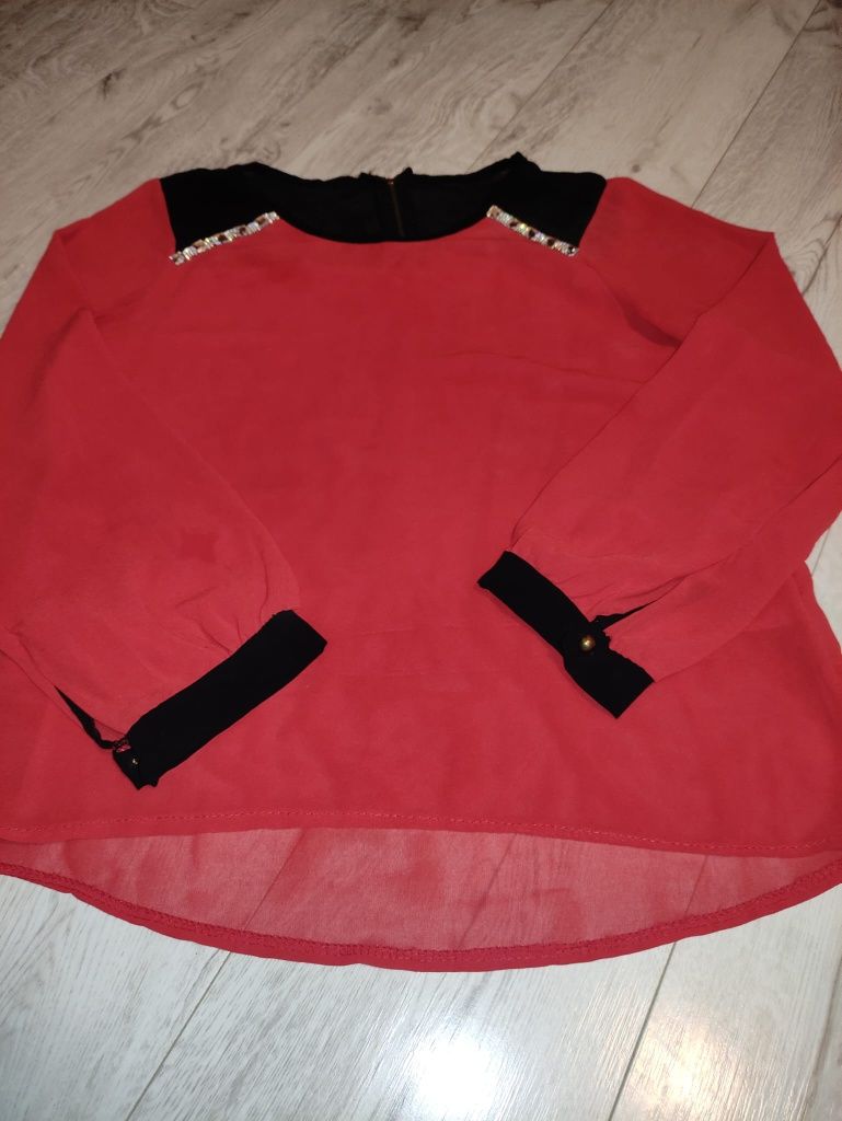 Czerwona bluzka koszula rozm L,/XL