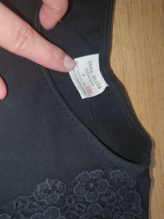 2szt Zestaw sukienka ogrodniczka świąteczna 7-8 lat bluzka zara