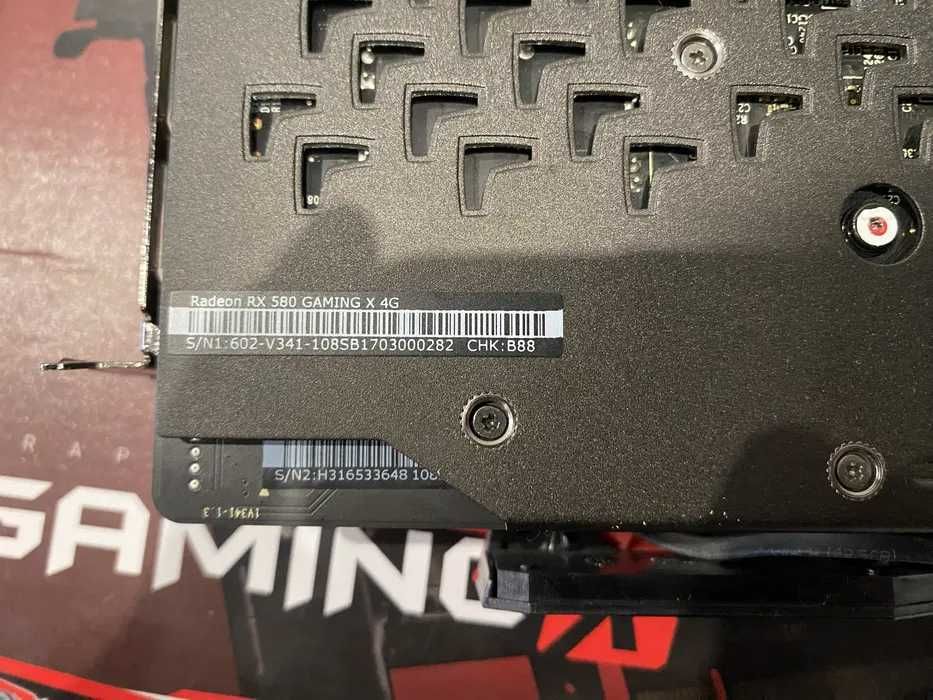 Відеокарта Amd msi red dragon Rx 580 4 gb ddr5