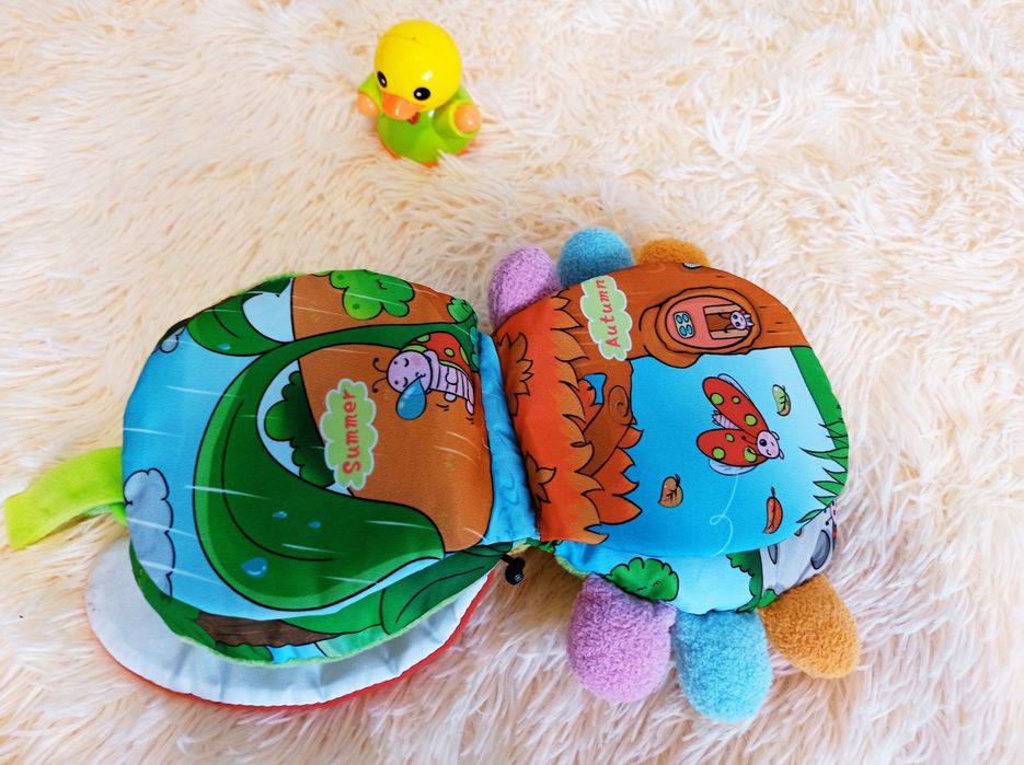 М'яка погремушка пори року  книжка шуршалка бедрик божья коровка в кол