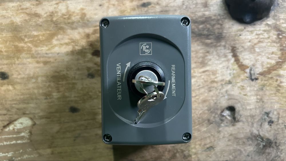 Comando de rearmamento de ventilação