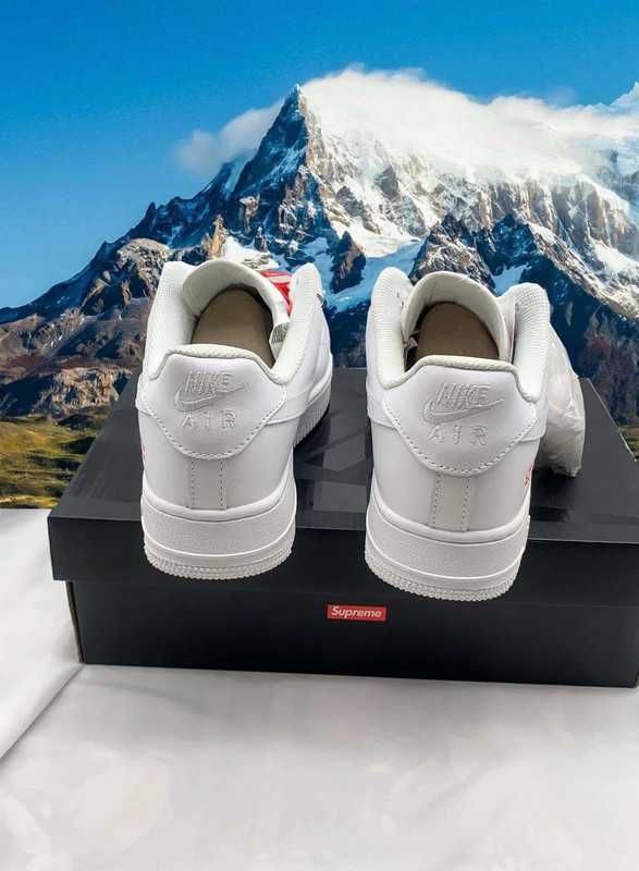 Dowód zakupu\Autentyzm*air NikeForce1Supreme Biały UnisexTrampki 39
