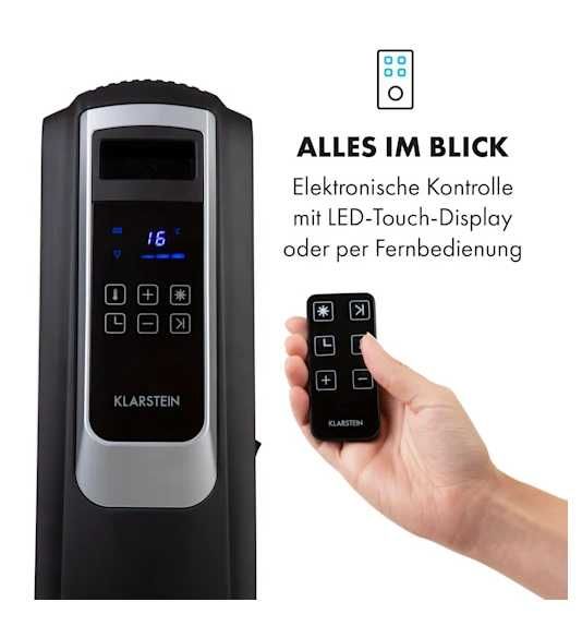 Масляный радиатор  обогреватель обігрівач Klarstein Thermaxx Noir