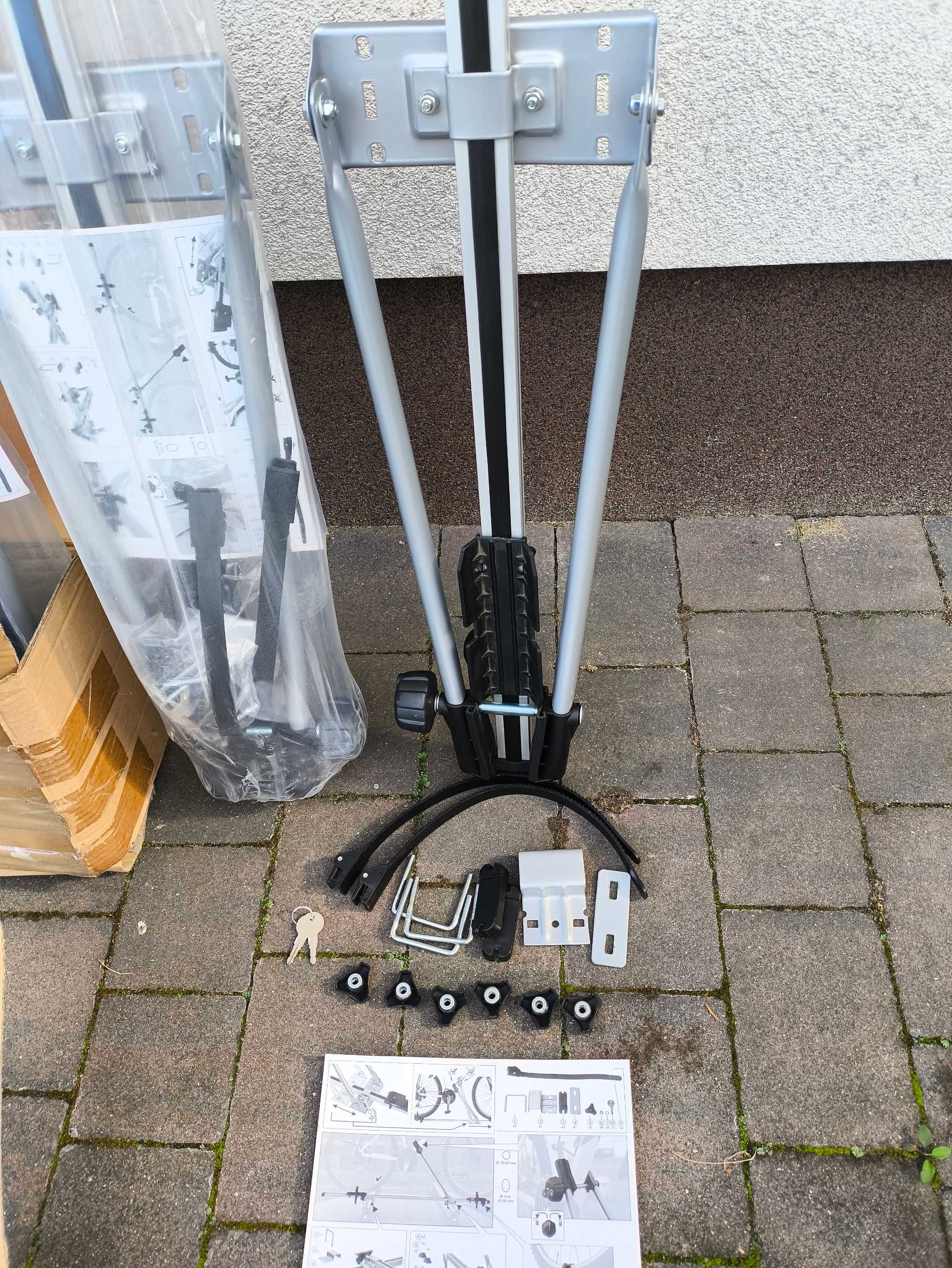 3x BAGAŻNIK dachowy na rower-uchwyt rowerowy ALUMINIOWY na dach - AMOS
