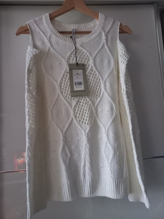 Nowy sweter Medicine 38/40 ażurowy cold shoulders