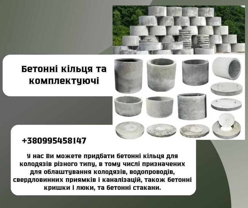 Бетоні кільця ж/Б Ral-27