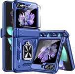 Fewdew Etui do Samsung Galaxy Z Flip 5 z osłoną ekranu i zawiasów