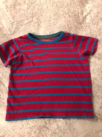Tshirt 2-3 lata, różowo-niebieski, M&S