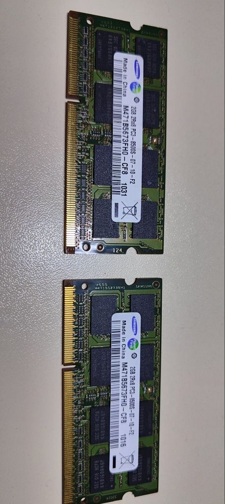 DDR3 2gb×2шт. 1066