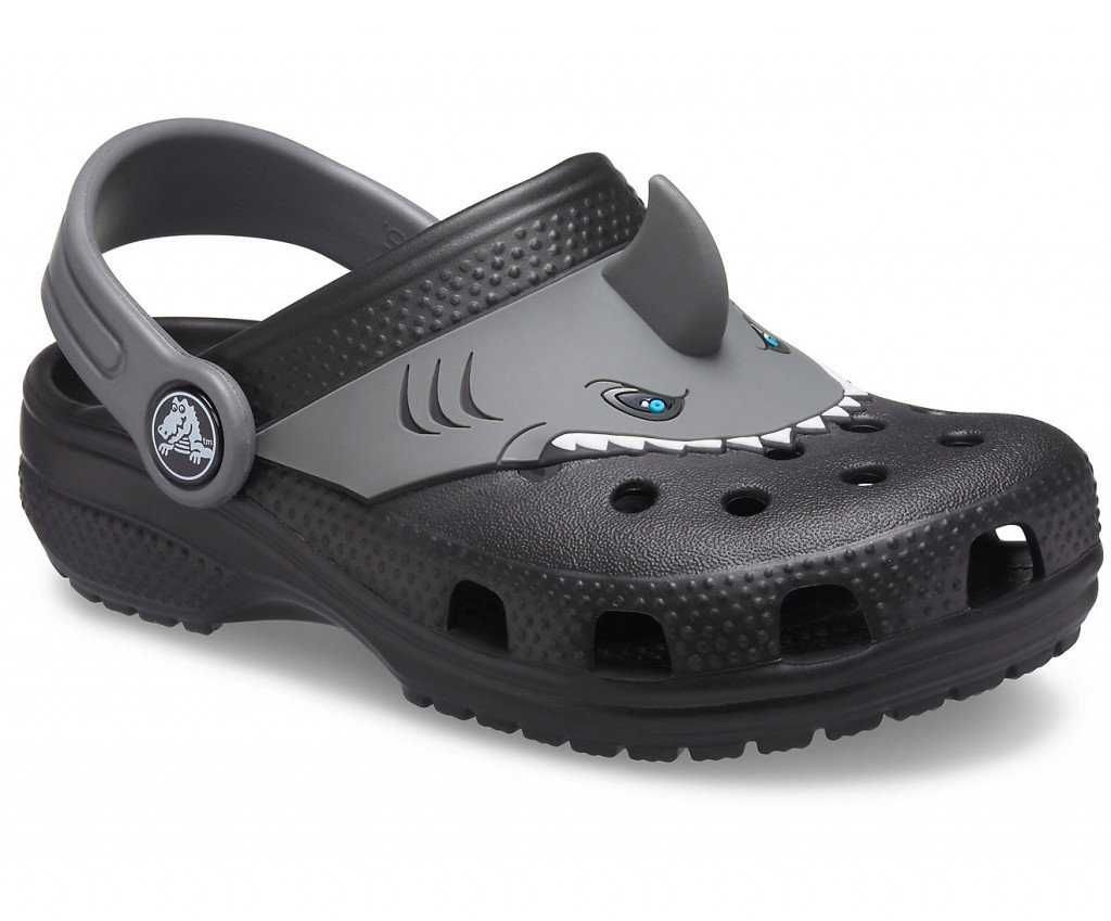 CROCS ДЕТСКИЕ Classic Shark Black - C7 C8 C9 C10 C11 C12 J1 J2 J3