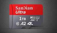 Оригінальна карта Micro TF/SD 1 ТБ Sandian + 2 картрідера для SD-карти