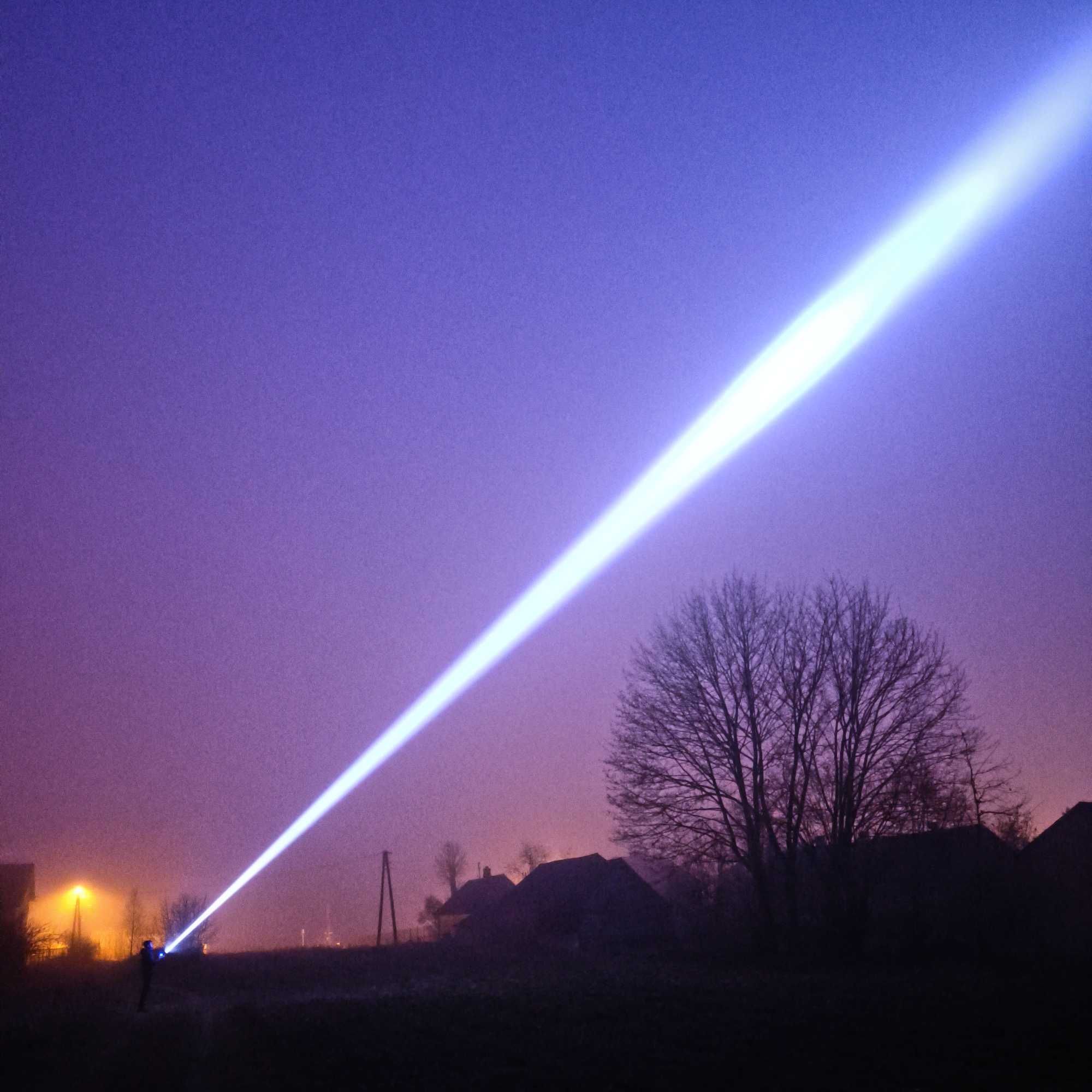 Potężna latarka LED laser 1500 metrów szperacz zoom taktyczna wojskowa