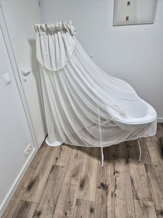 Baldachim/Moskitiera  +  Wolnostojący stojak/stelaż do baldachimu