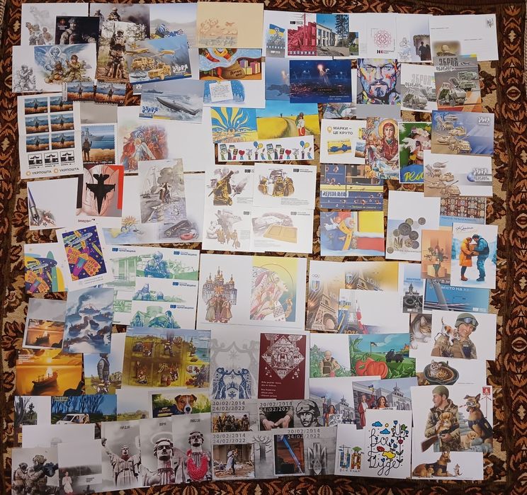 Повна колекція марок війни +конверти+листівки+альбом