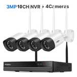 Sistema KIT 4 Cameras Vídeo Vigilância • WIFI • Exterior 3MP • NOVO