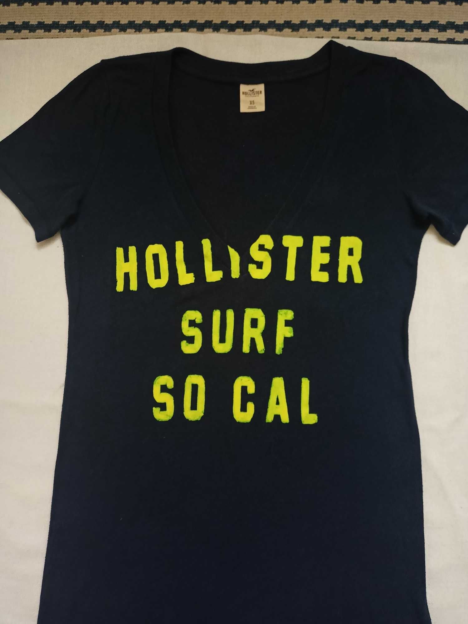 Hollister,  Gilly Hicks  zestaw 5szt t-shirt bluzka damska XS