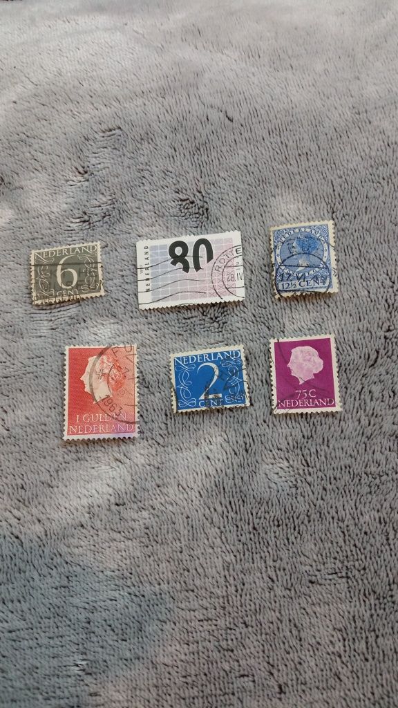 Zestaw znaczki pocztowe 6 szt. Nederland