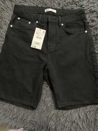 Czarne krótkie spodnie ZARA 40 jeans męskie