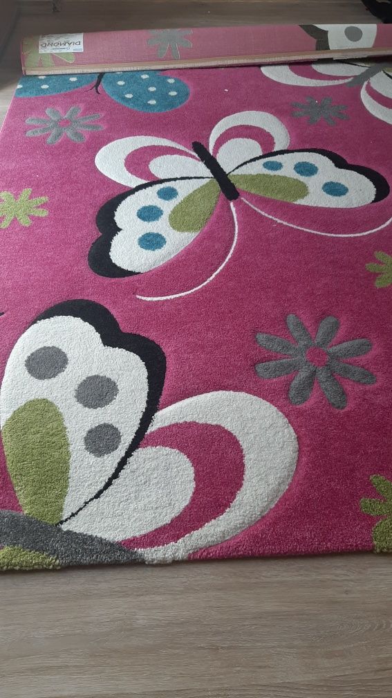 Dywan dla dziewczynki Diamond 160x230, motyle