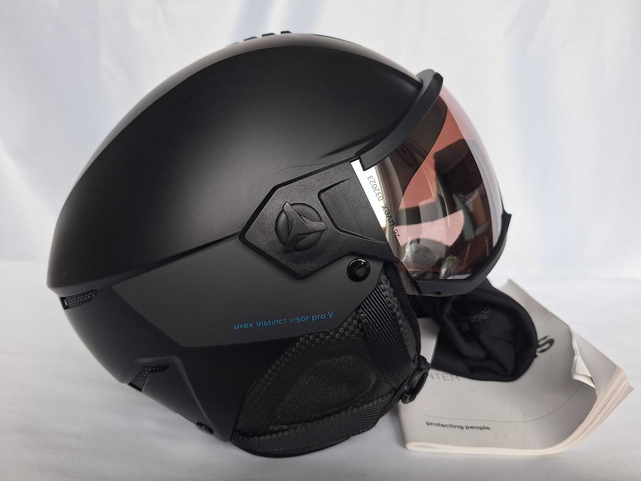 Kask narciarski Uvex Instinct Visor Pro V Vario Black L 59-61cm