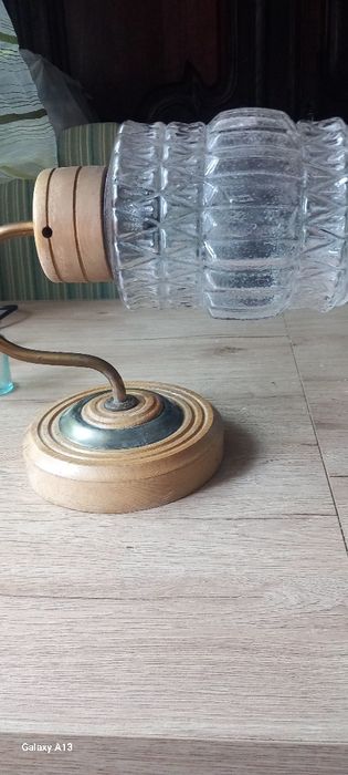 Drewniany kinkiet z prlu