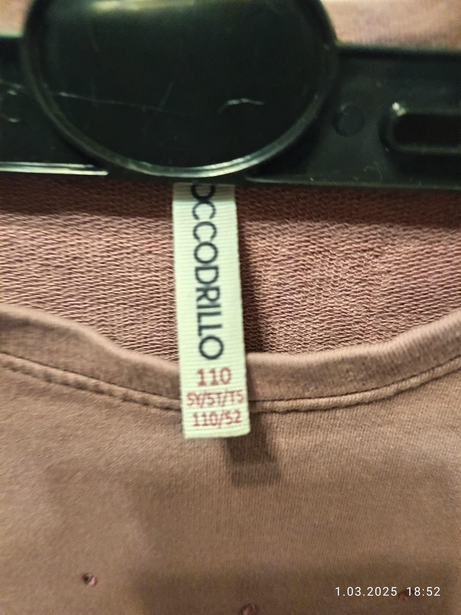Sukienka coccodrillo 110 brudny róż