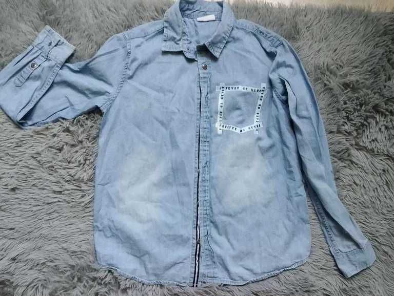 Zestaw koszula/spodenki /koszulki  rozm. 134 - 140