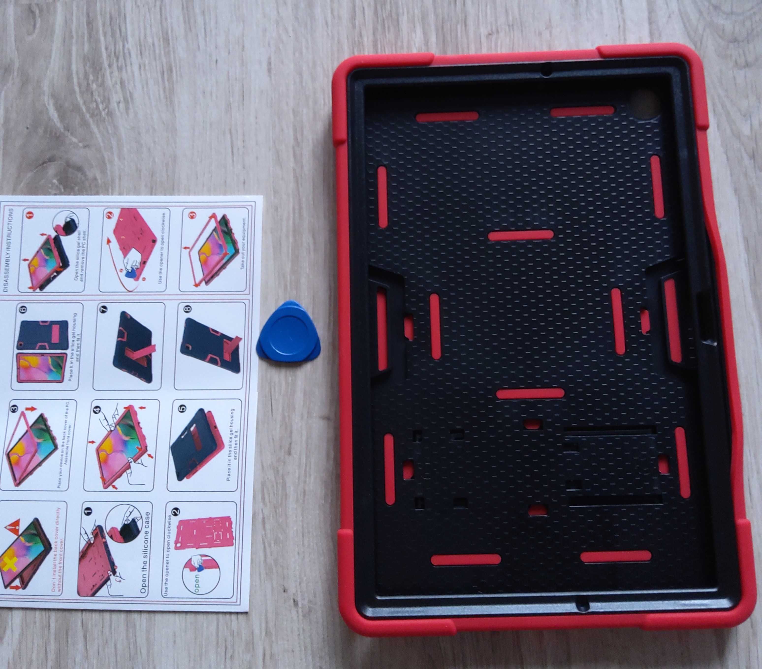 Etui case obudowa do Samsung Galaxy Tab A8 X200 10.5 cali czerwone