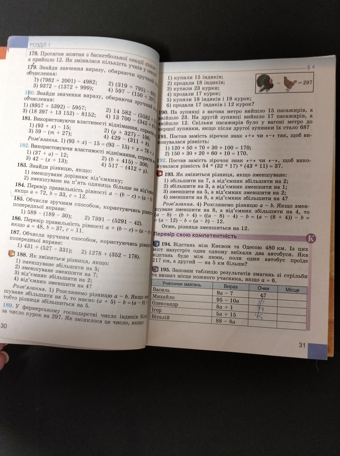 Математика 5 клас, О.С. Істер, підручник