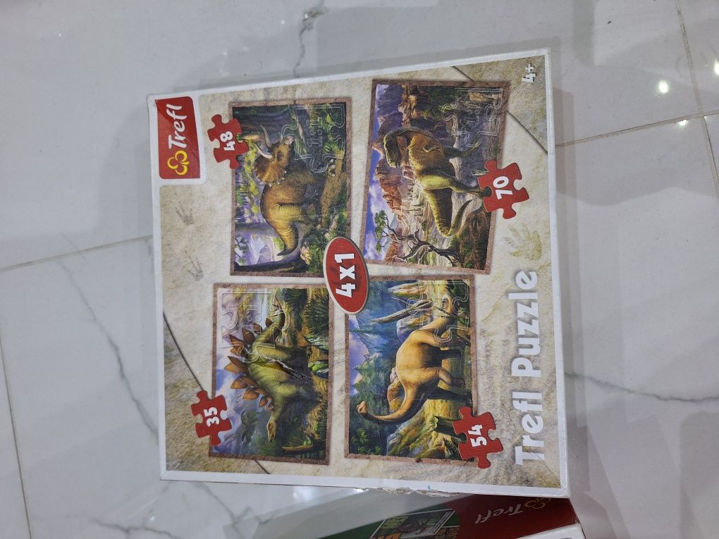 Puzzle  i gra dinozaury