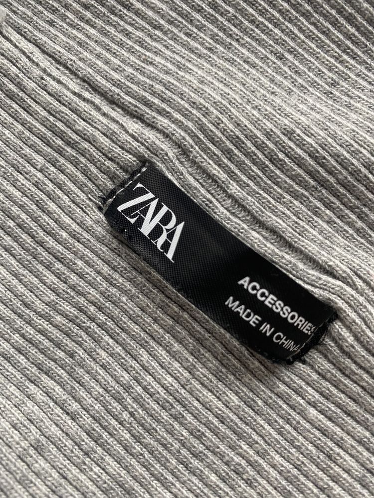 Шапка  в рубчик zara