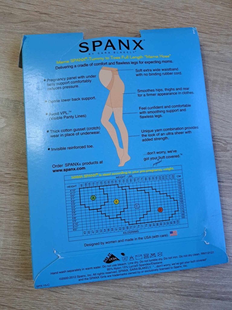 Rajstopy ciążowe 'Mama spanx by Sara Blakely'