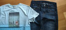 Zestaw t-shirt i dżinsy Zara