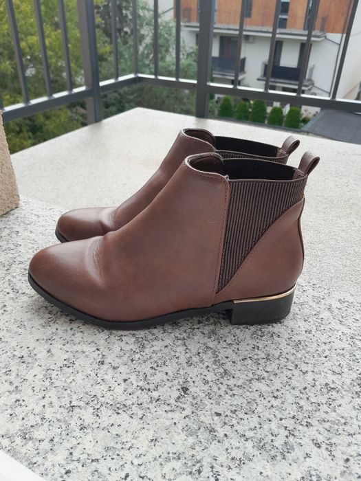 Brązowe sztyblety Primark 37