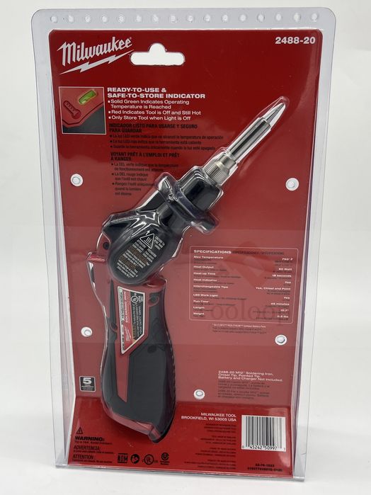 Аккумуляторный паяльник Milwaukee  (2488-20)