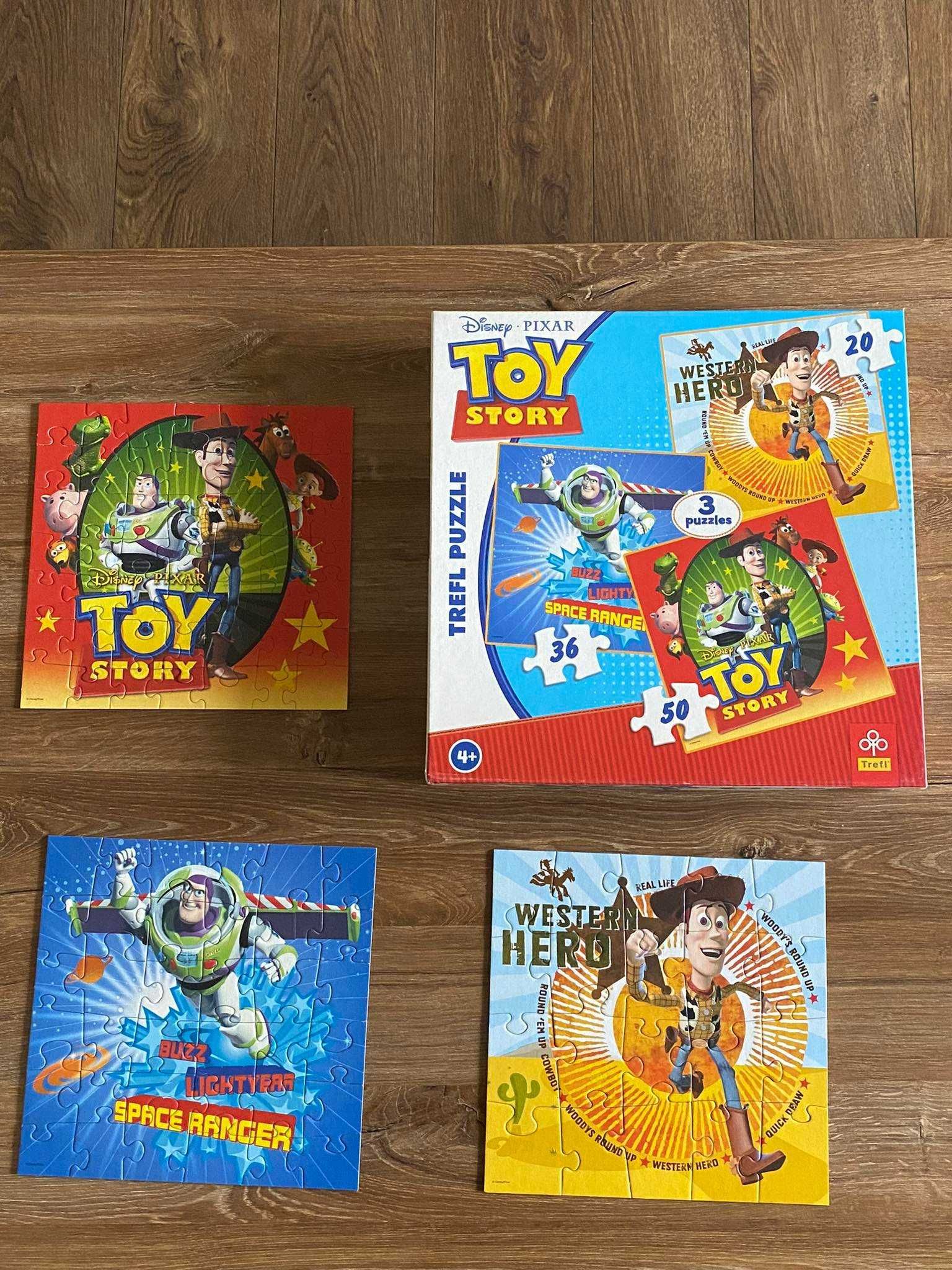 Puzzle 3w1 5w1 Cars Auta Samoloty Toy Story 4 komplety