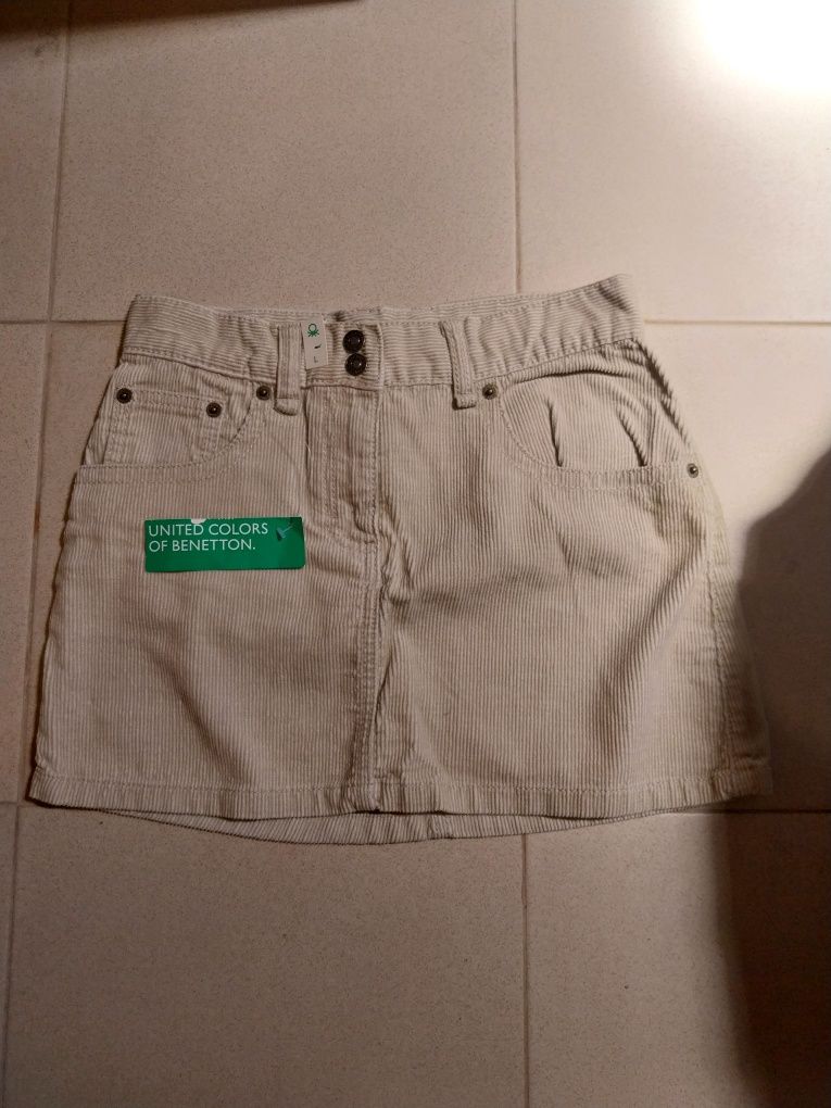 Saia de bombazine da Benetton