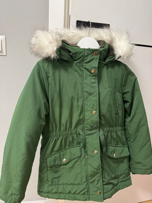 Зимнее пальто m&s, на рост 134( 9-10 лет)