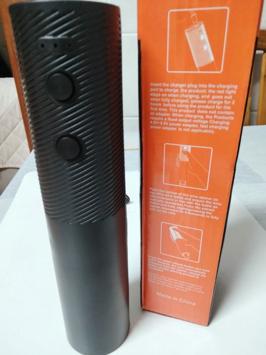 Saca rolhas elétrico recarregável