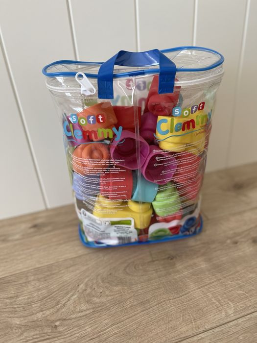 Soft Clemmy clementoni peças macias tipo lego para bebés