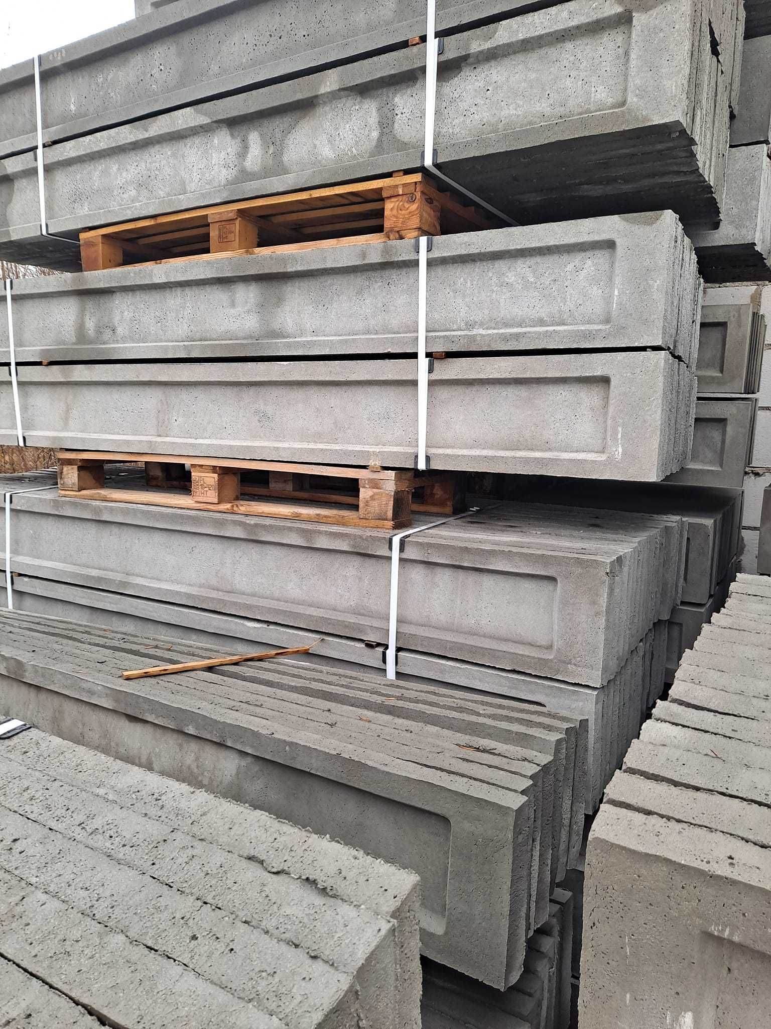 Płyta podmurówka betonowa grafitowa - antracyt z wibroprasy