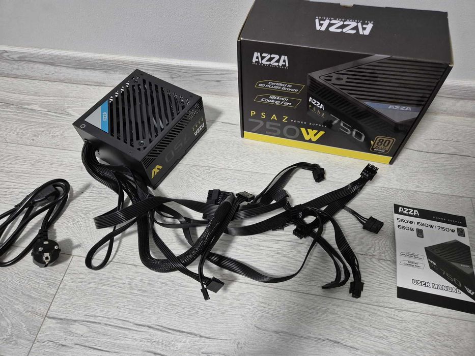 гарантія. блок живлення 750W AZZA PSAZ (Bronze) (2x8CPU \ 4x8GPU)