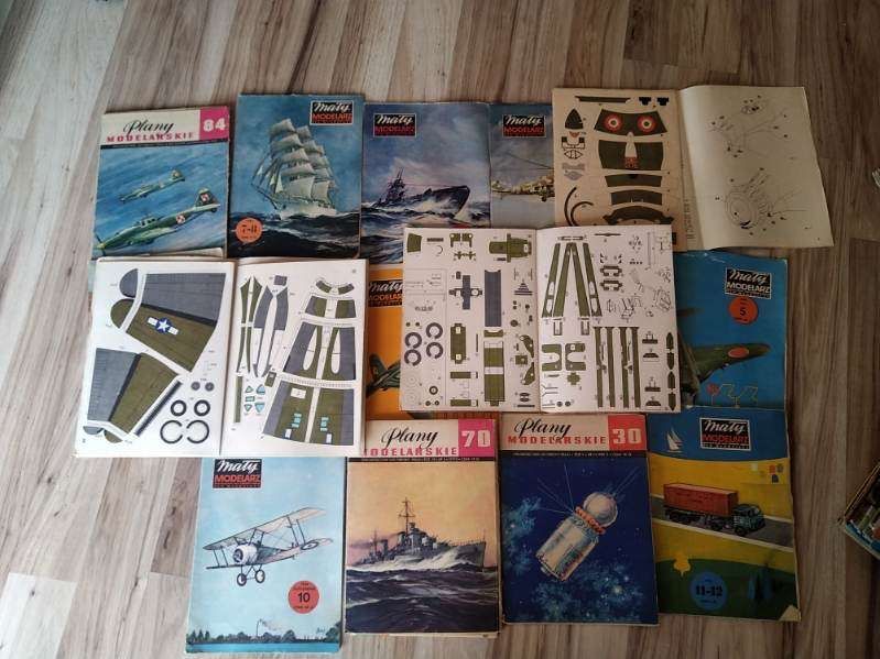 Samoloty statki do skladania stare prl unikaty