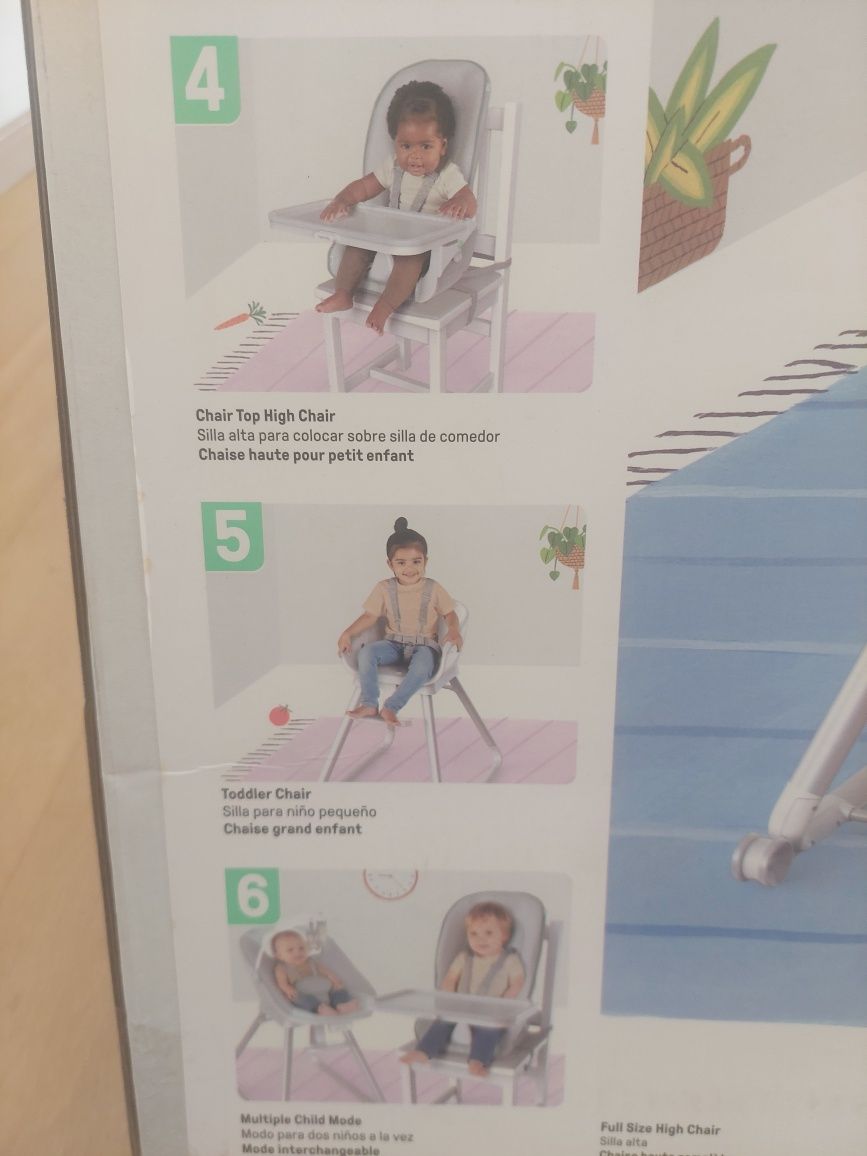 Cadeira high chair 6 em 1 desde os 0 aos 5 anos