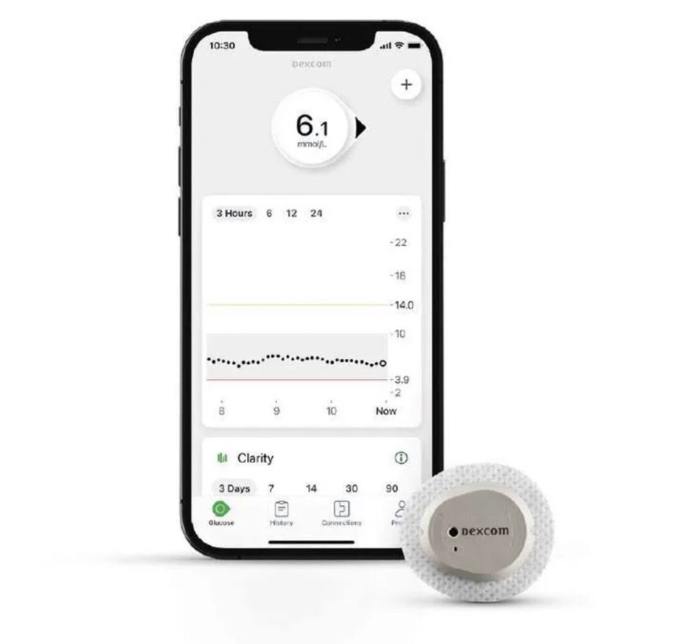 Сенсори Dexcom G7 в ммоль, придатність 2025 р. Контроль діабету