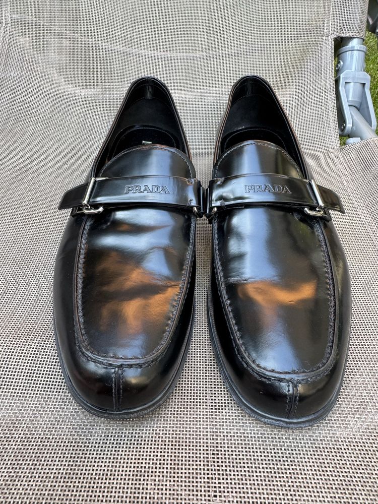 Мужские Кожаные туфли Prada р. 43,5