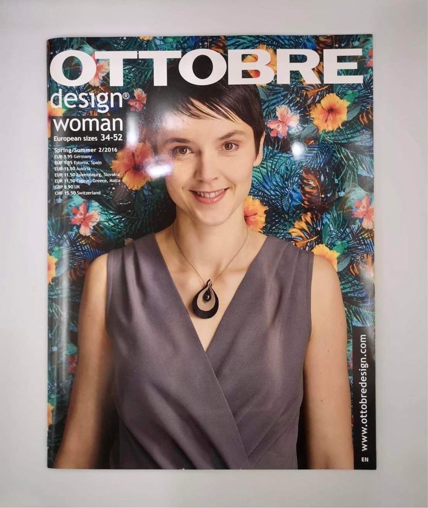 Magazyn Ottobre Design Woman z wykrojami nr 2/2016