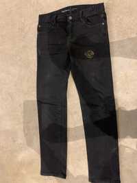 Spodnie czarne jeans GAP regular slim. R.164