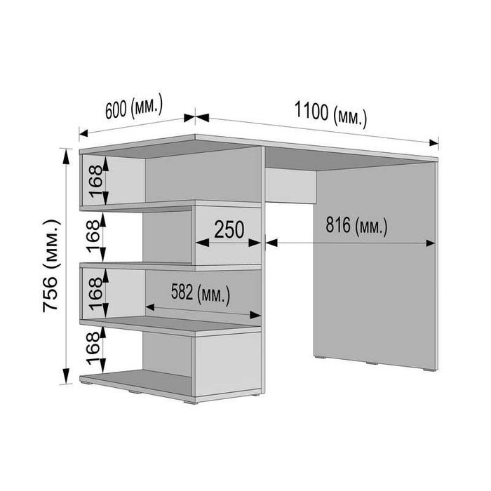 Стіл Комп"ютерний письмовий  110х60